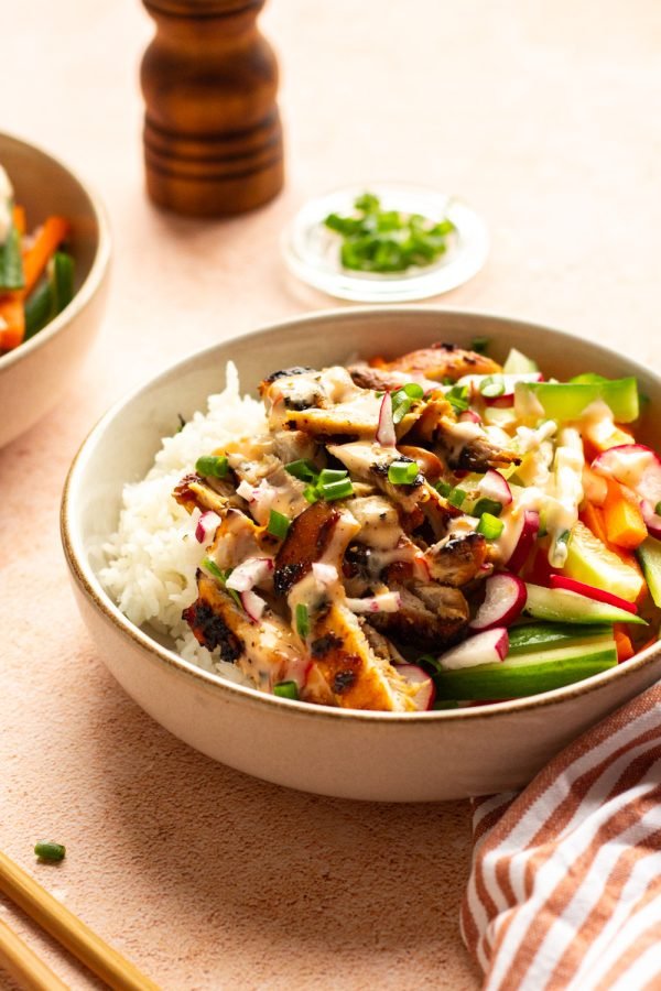 大盛りケバブ丼ミックス(チキン+ビーフ)- Kebab Rice bowl Mix(Chicken +Beef)-Large Size